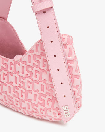 Gcds Pink Comma Logo Twist Bag