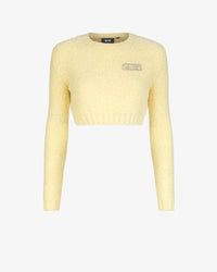 Gcds Hairy Sweater | Women Knitwear Yellow | GCDS®