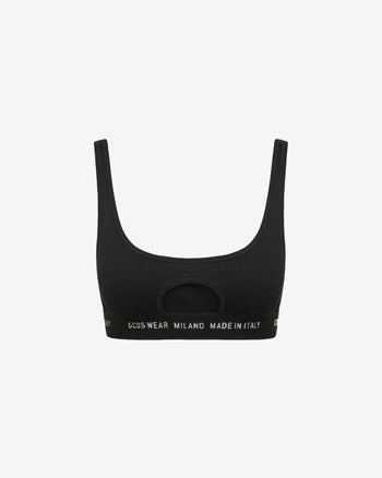 GCDS Wear oblò bra: Unisex Underwear Black | GCDS