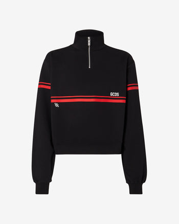 Gcds Low Logo Band Mockneck : Men Hoodie Black | GCDS Spring/Summer 2023