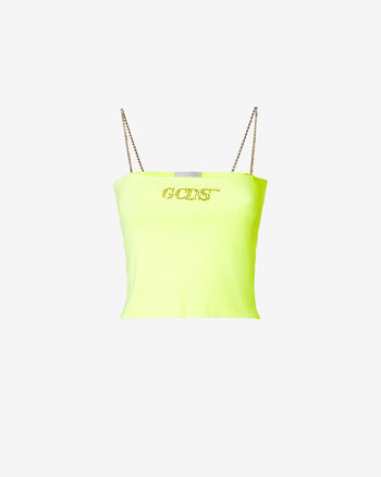 Gcds Bling Top : Women Tops Lime | GCDS Spring/Summer 2023