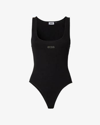 Jersey Bodysuit : Women Bodysuits Black