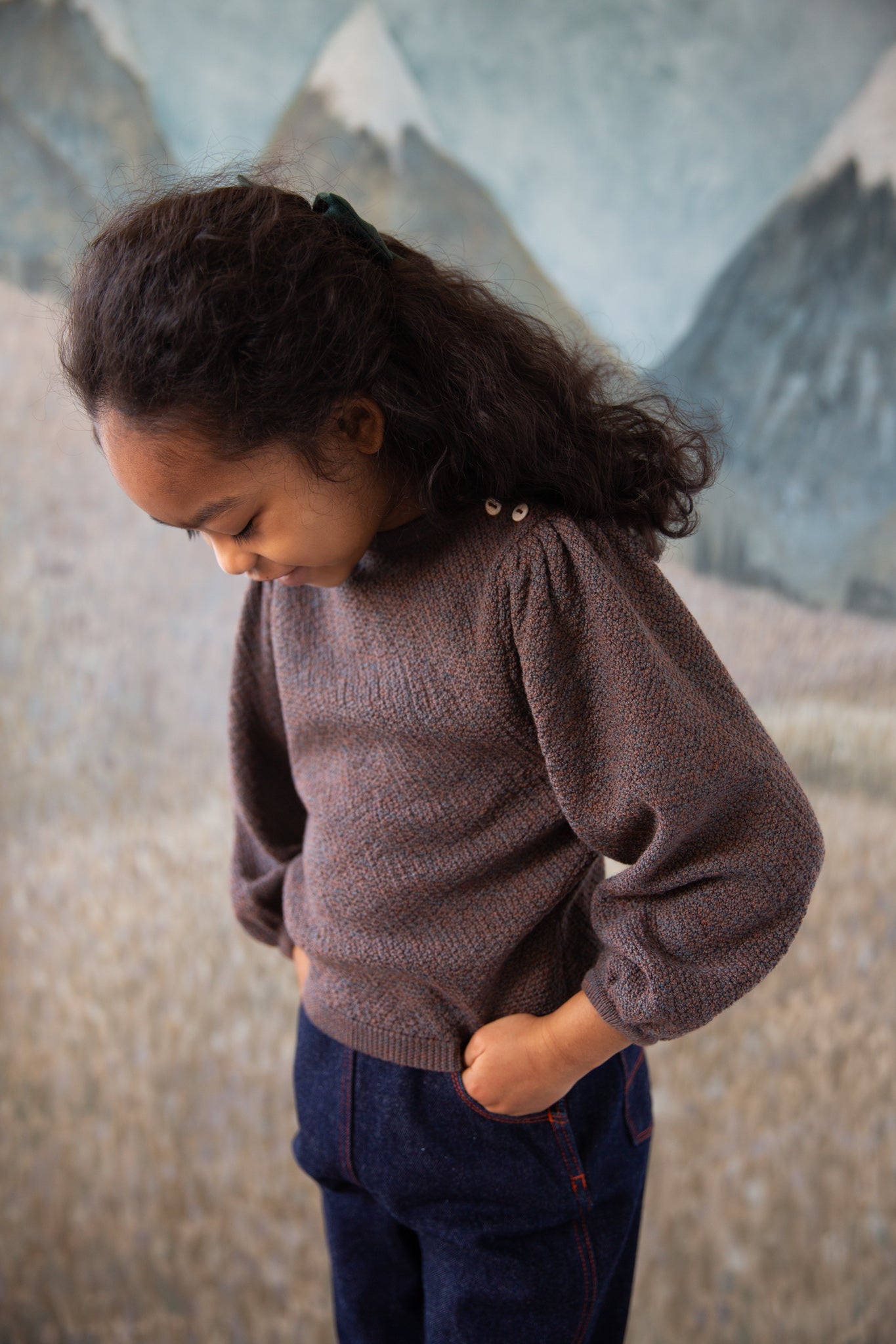 Agnessweatesoor ploom Agnes sweater (FLAX) 2y - トップス