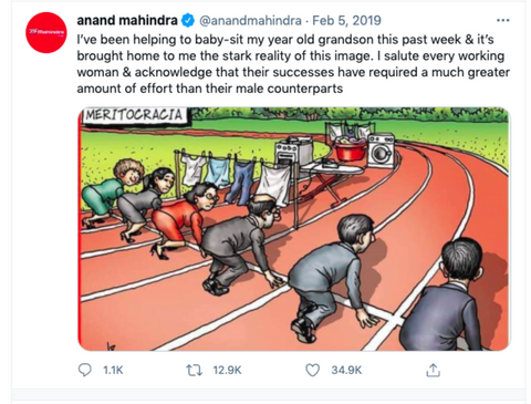 Anand Mahindra's tweet of feb 5th