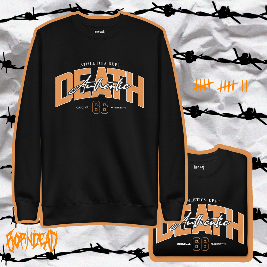 Death Baseball Jersey Goth Inspired