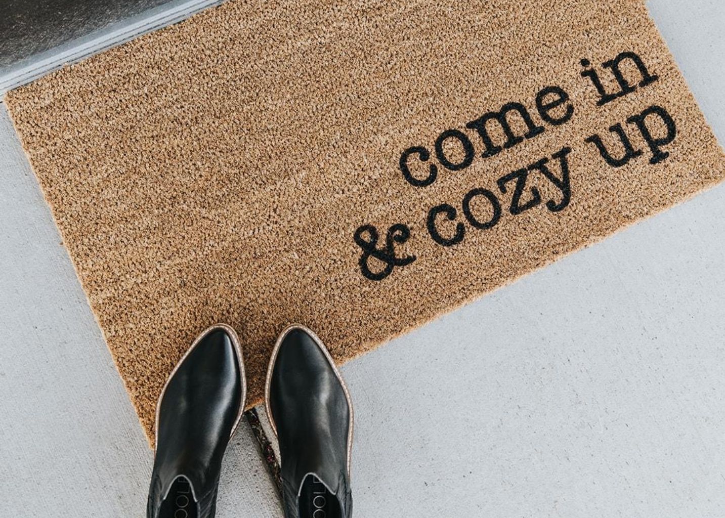 DIY Autumn Fall Welcome Mat Doormat