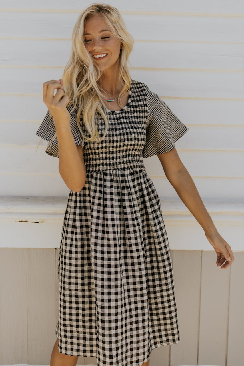 checkered dress