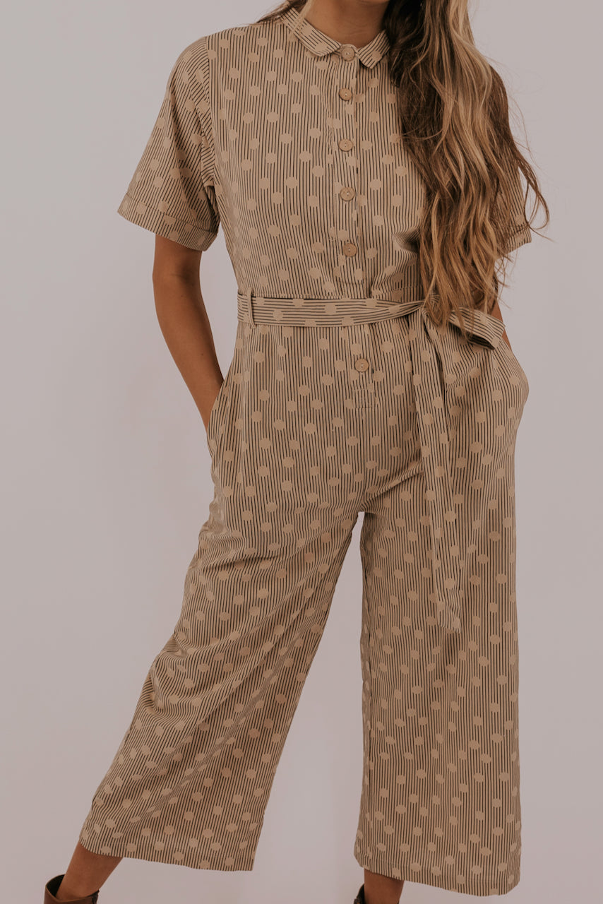 tan jumpsuit womens