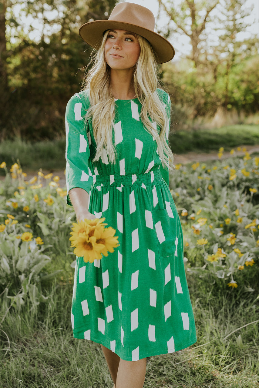 green spring dresses