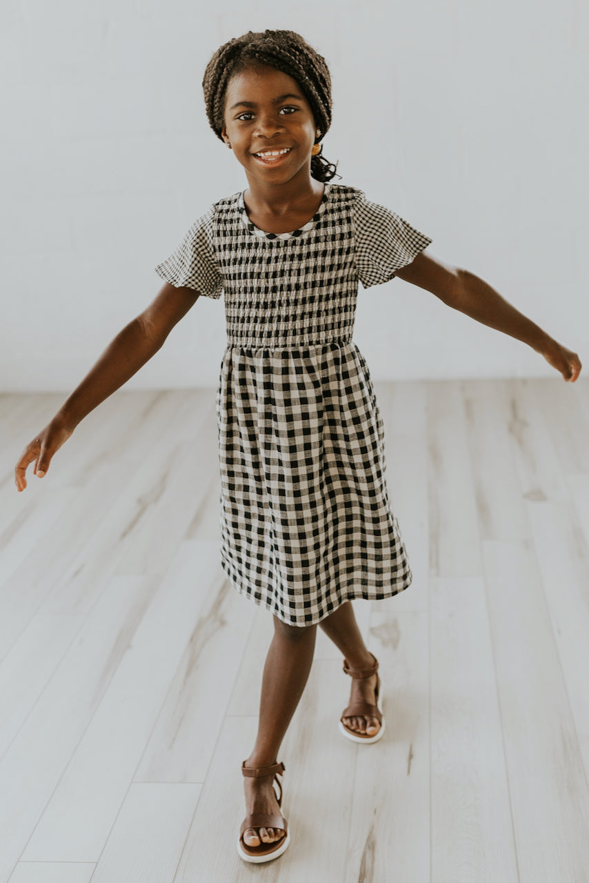 girls checkered dress