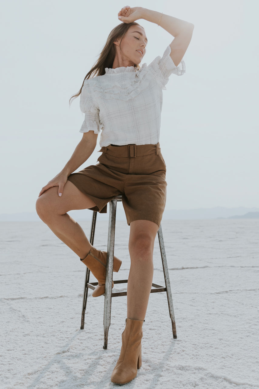 elegant ruffle blouses