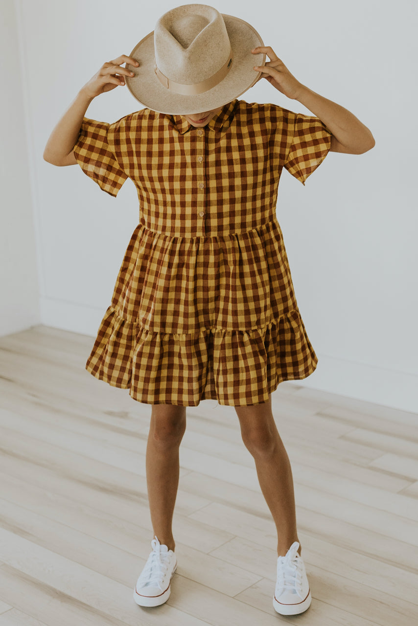 girls checkered dress