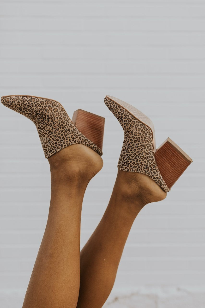 cheetah mule heels