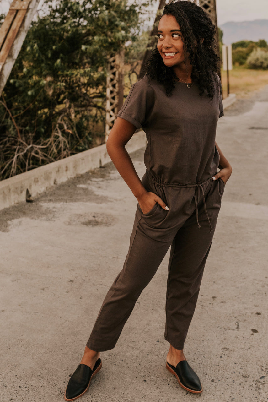 drawstring jumpsuit