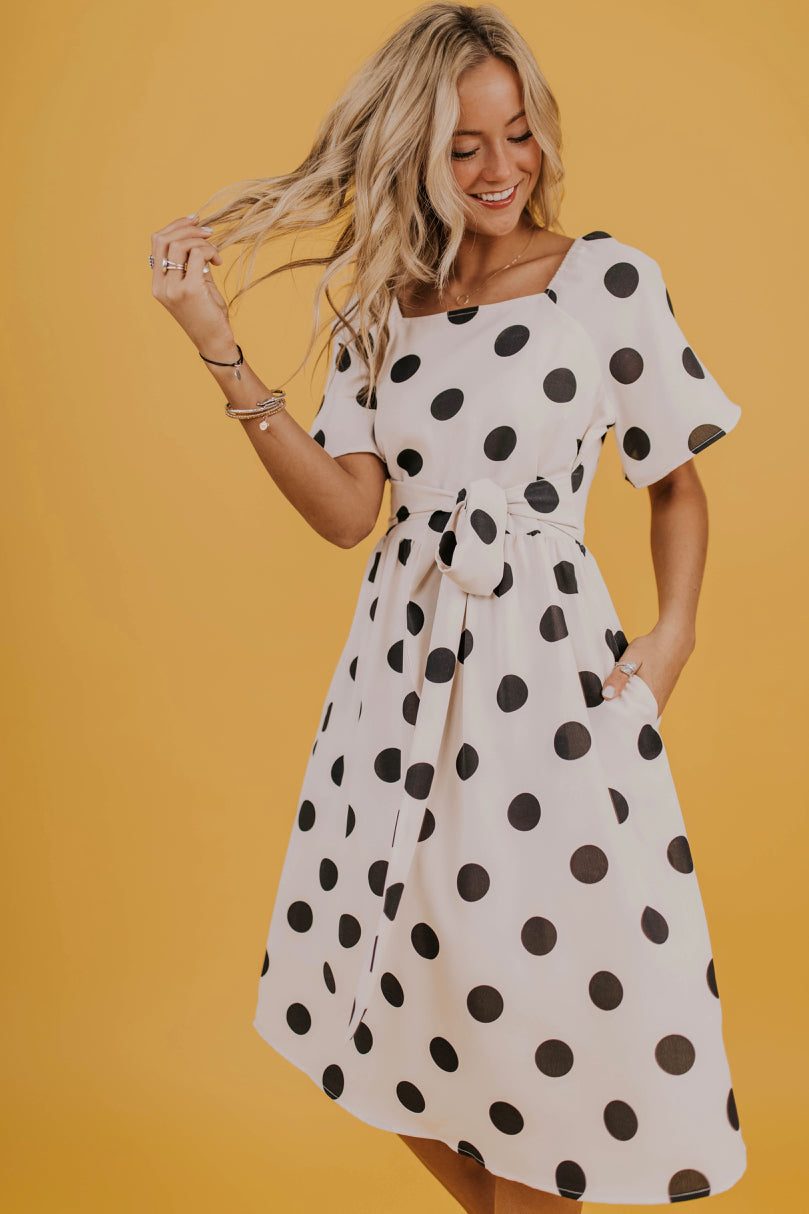 cheap polka dot dress