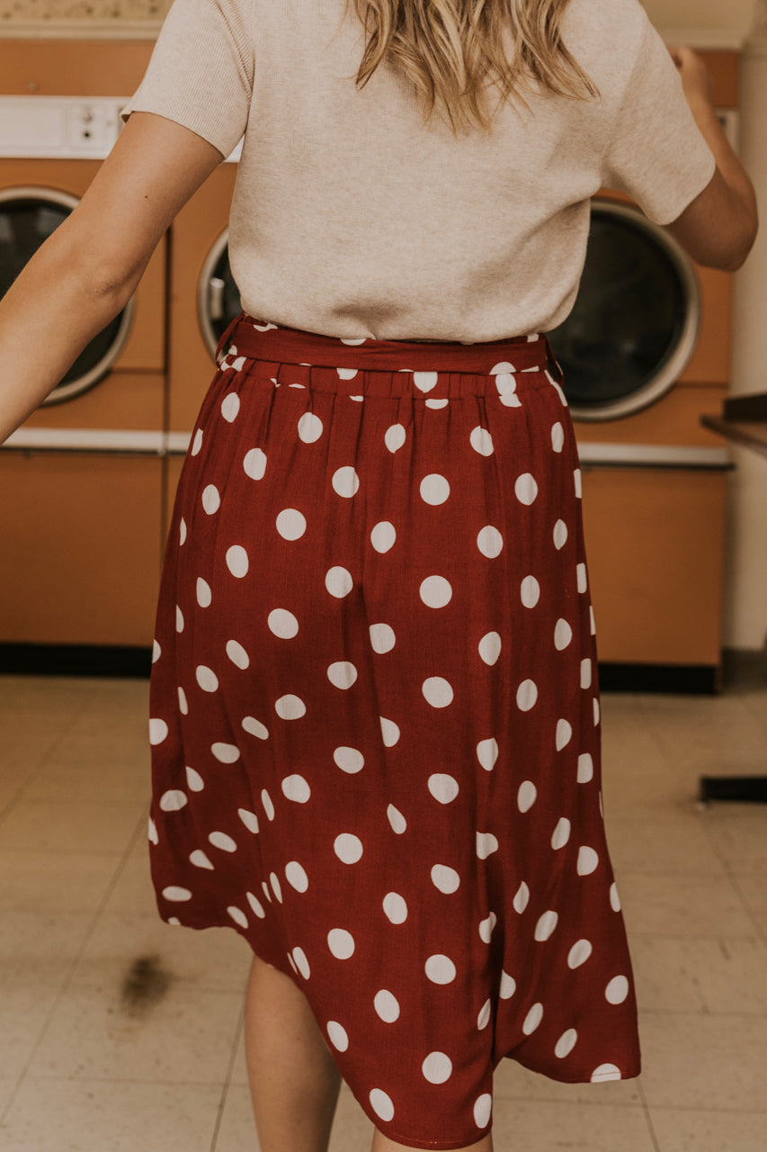 polka dot skirt