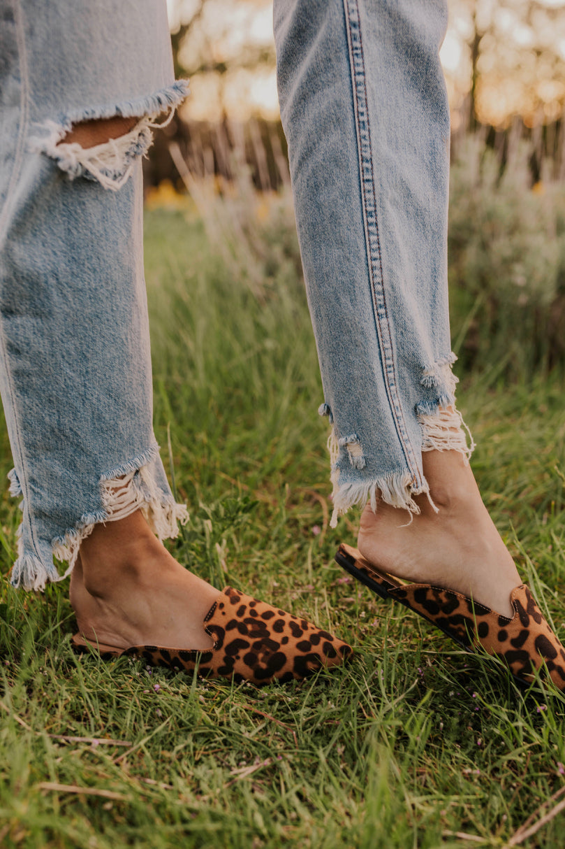 womens leopard mules