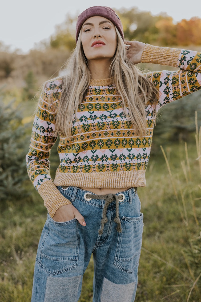 Happiness Begins Knit Sweater