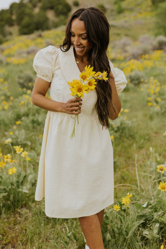 SALT Mireille Smocked Floral Eyelet Dress – ROOLEE