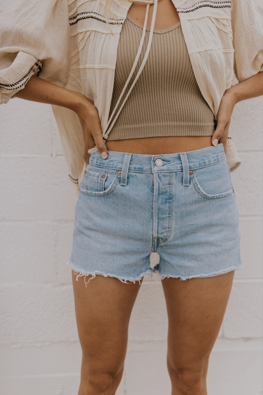 High Rise Denim Shorts - Summer Closet Staples | ROOLEE