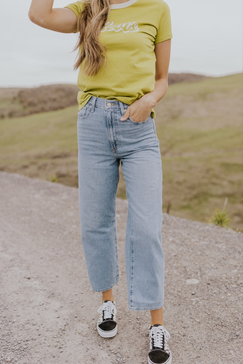 High Waisted Straight Jeans - Women's Denim | ROOLEE