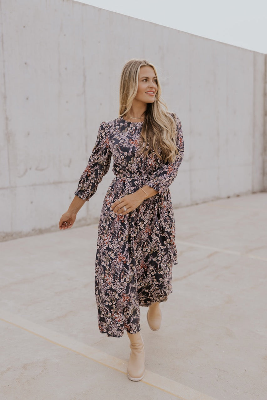 The Strayer Floral Midi Dress