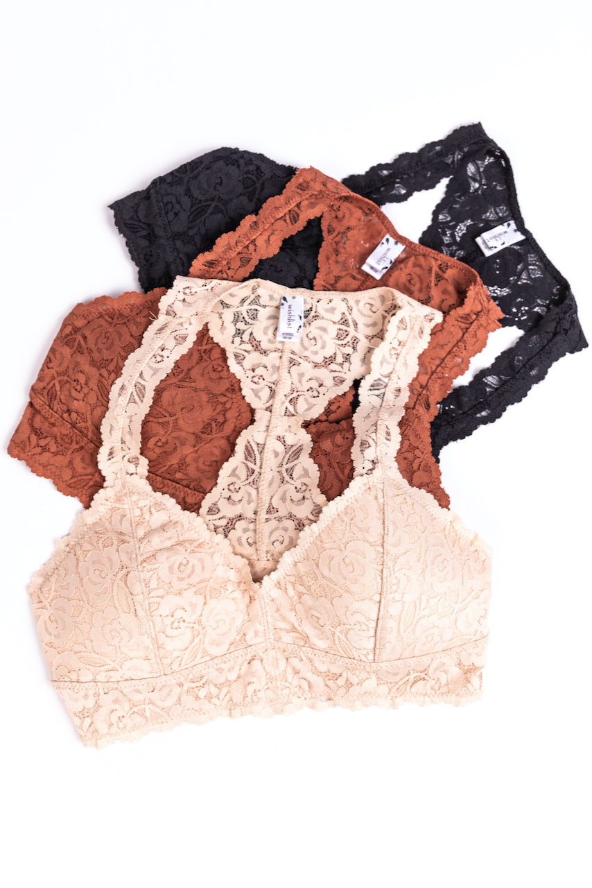 pretty lace bralettes