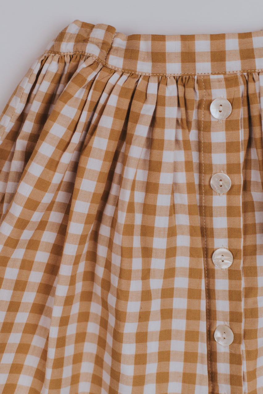 tan plaid skirt