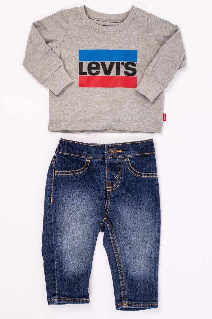 baby boy black levi jeans