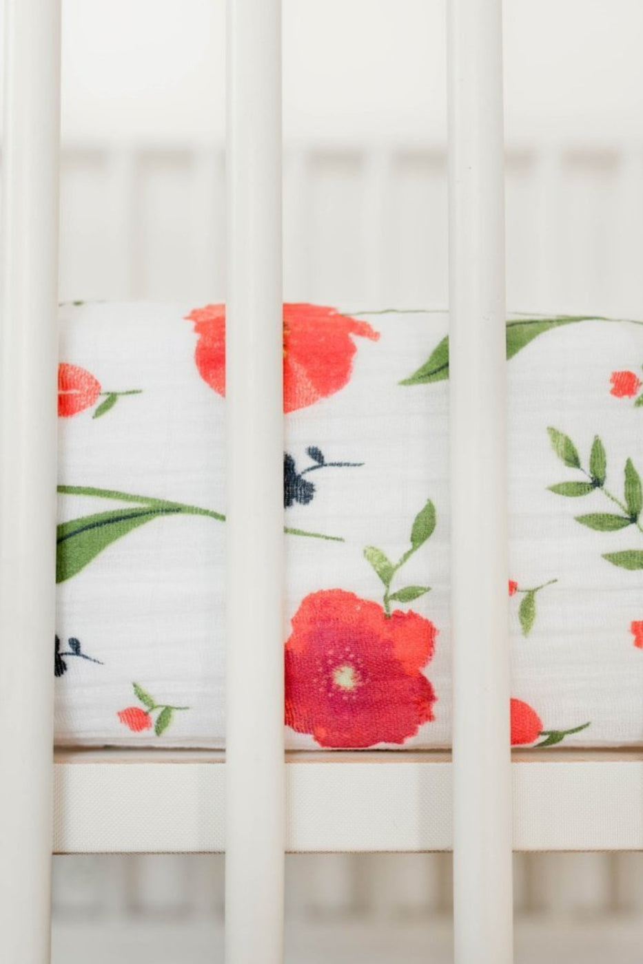 poppy crib sheet