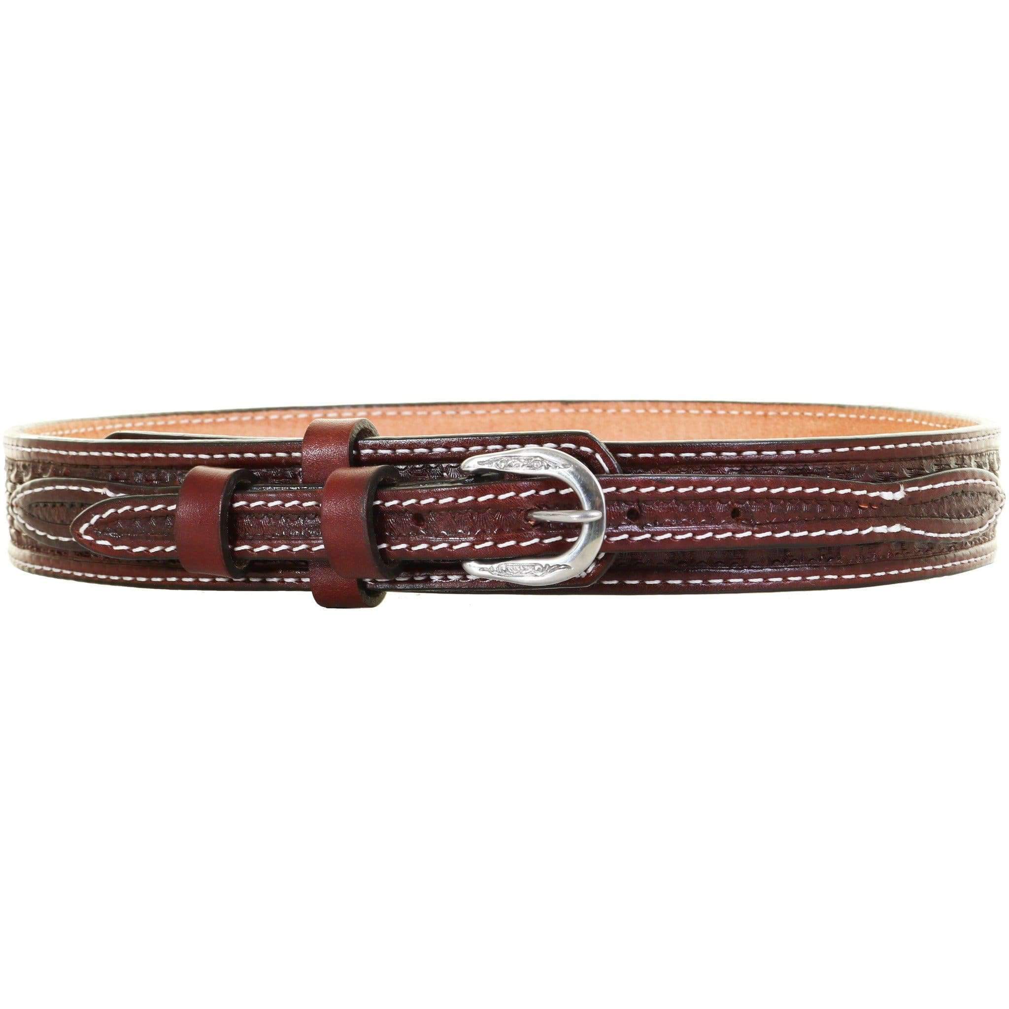 Ranger Belt - Cowhide Brown Basket Unisex - Texas Leather Color