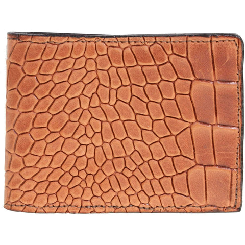 Double J Saddlery Men's Tooled Bifold Wallet