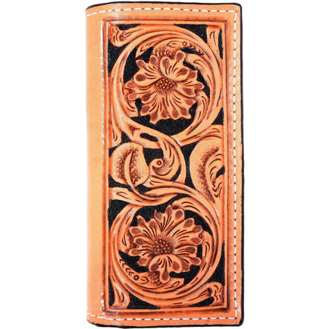 Custom Tooled Leather Checkbook Cover — 33 Ranch & Saddlery, LLC