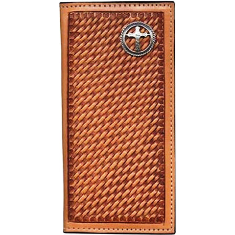 Custom Tooled Leather Checkbook Cover — 33 Ranch & Saddlery, LLC