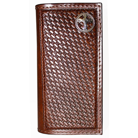 Custom Tooled Leather Checkbook Cover — 33 Ranch & Saddlery, LLC