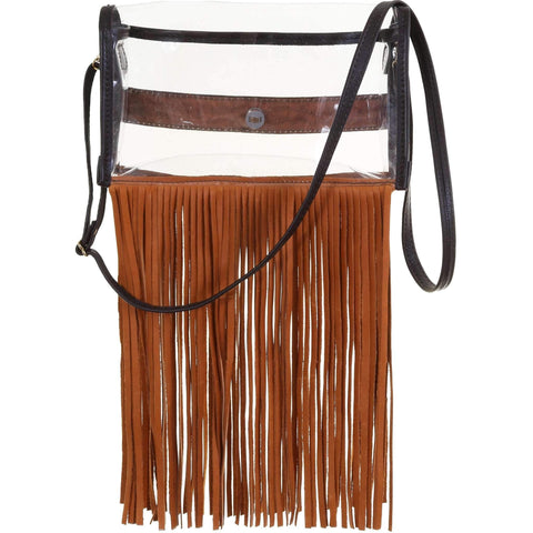 High End Stadium Bag w/ FRINGE Leather strap & Card Holder – Alamo Saddlery