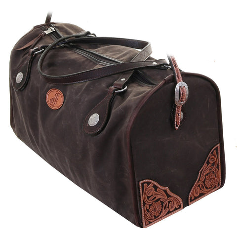 Travel bag CHAD buffalo leather camel beige