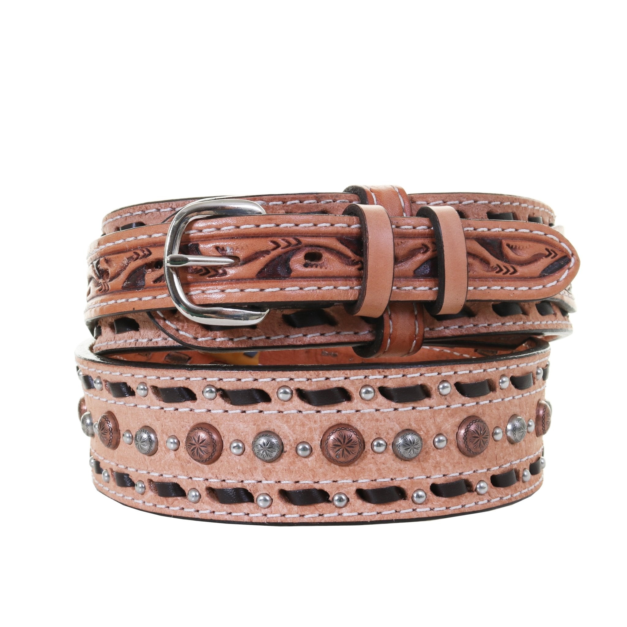 B1141 - Natural Roughout Ranger Belt – Double J Saddlery