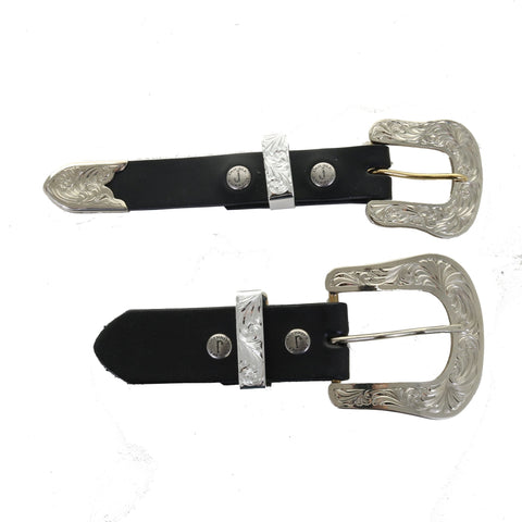 Silver Metal Belt Buckle Double Bar Buckle 37mm Adjuster Buckle