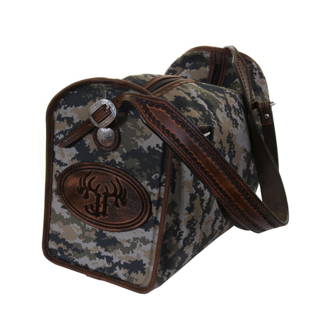 DUF16 - Digital Camo Canvas Duffel Bag - Double J Saddlery