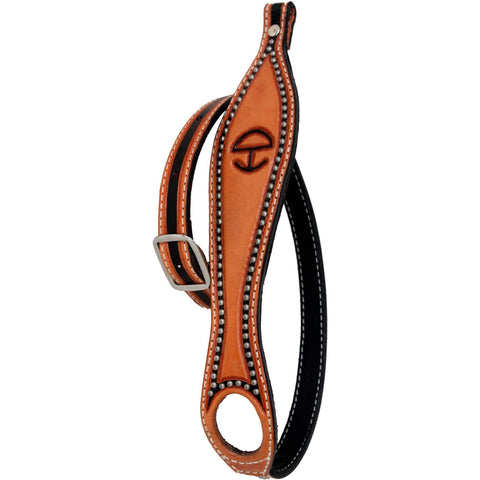 GS06 - Black Roan Cowhide and Hand-Tooled Leather Gun Sling - Double J  Saddlery