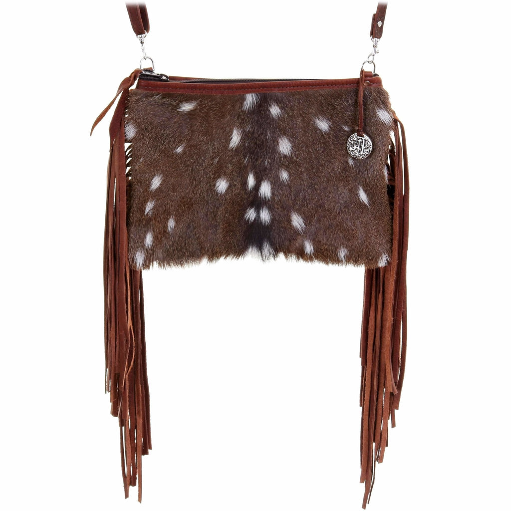 Axis Deer Hair-on-Hide & Brown Small Leather Bucket Bag – Jackson Place  Collection