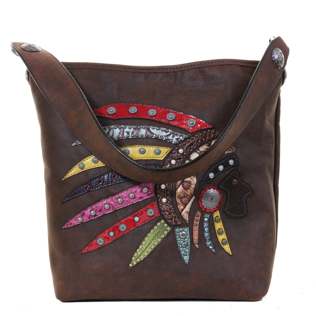 MST64 - Brown Bomber Messenger Tote - Double J Saddlery