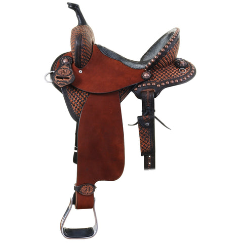 13” Double J Feather Lite Barrel Saddle – Block Saddle Company, LLC