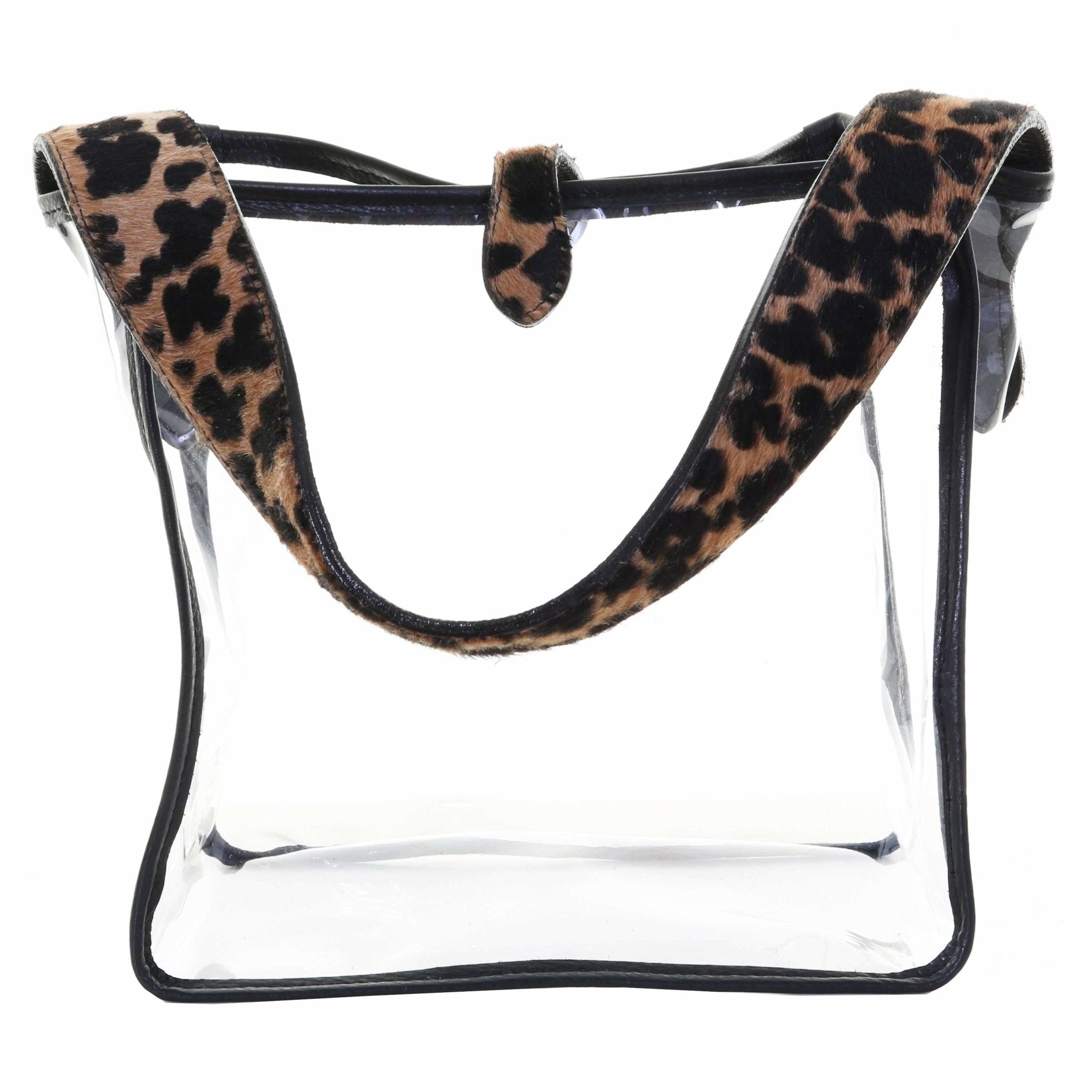  Clear Crossbody Purse Bag, Leopard Print PU Leather Bag,  Stadium Approved Clear Tote Bag for Concerts Sports Events : Clothing,  Shoes & Jewelry