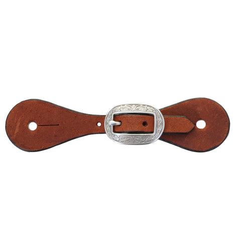 Double S Tooled Edge Straight Spur straps