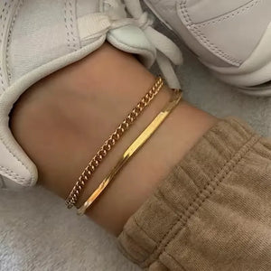 18K Gold-Plated Ankle Bracelet - LIZKELA