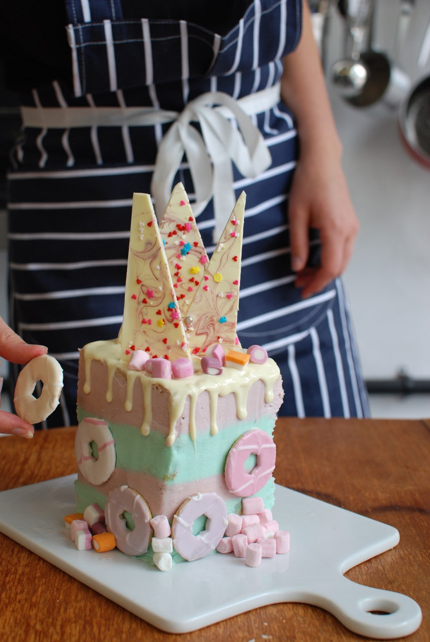 funfetti drip cake