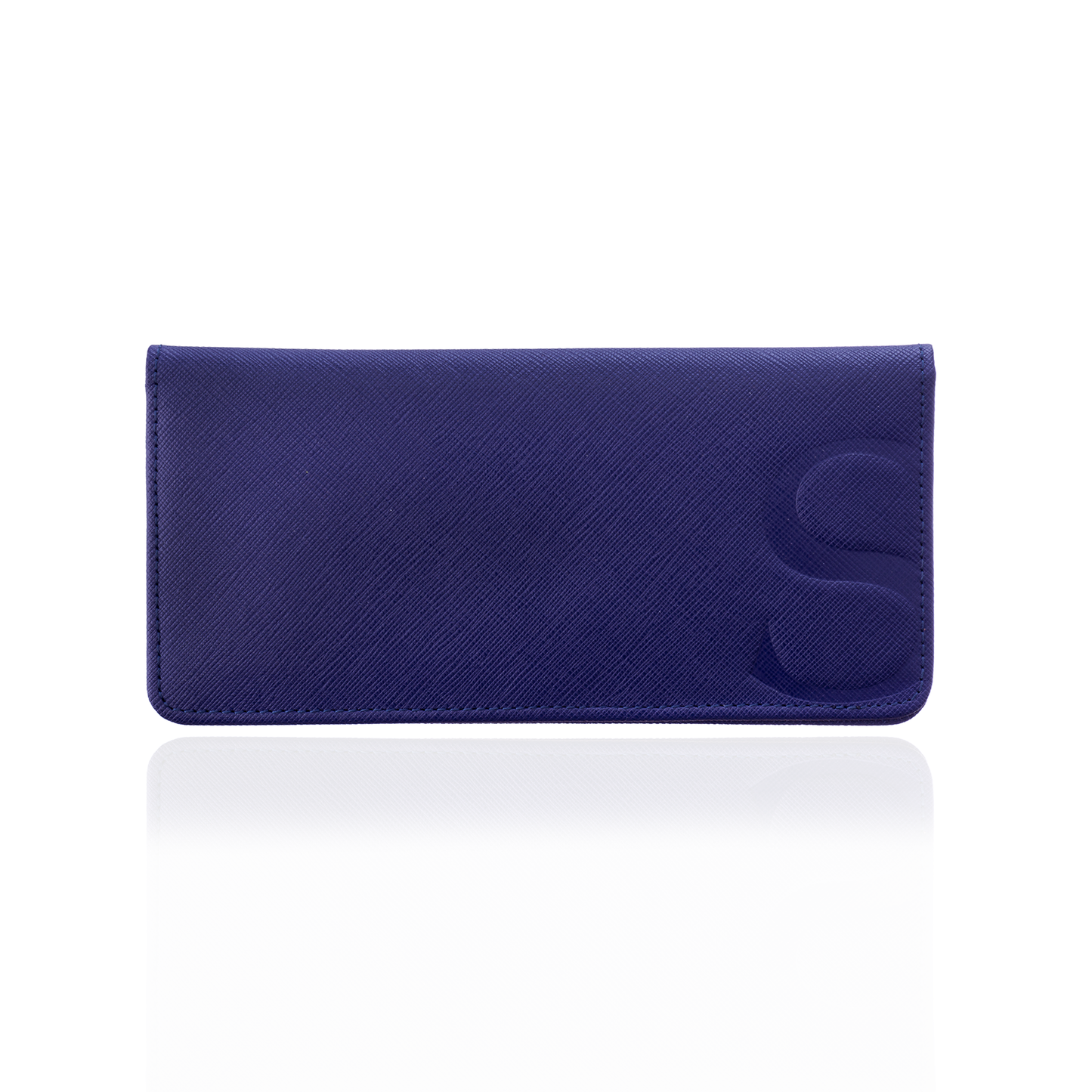 Small Wallet in Blue Textured Leather – Sazingg