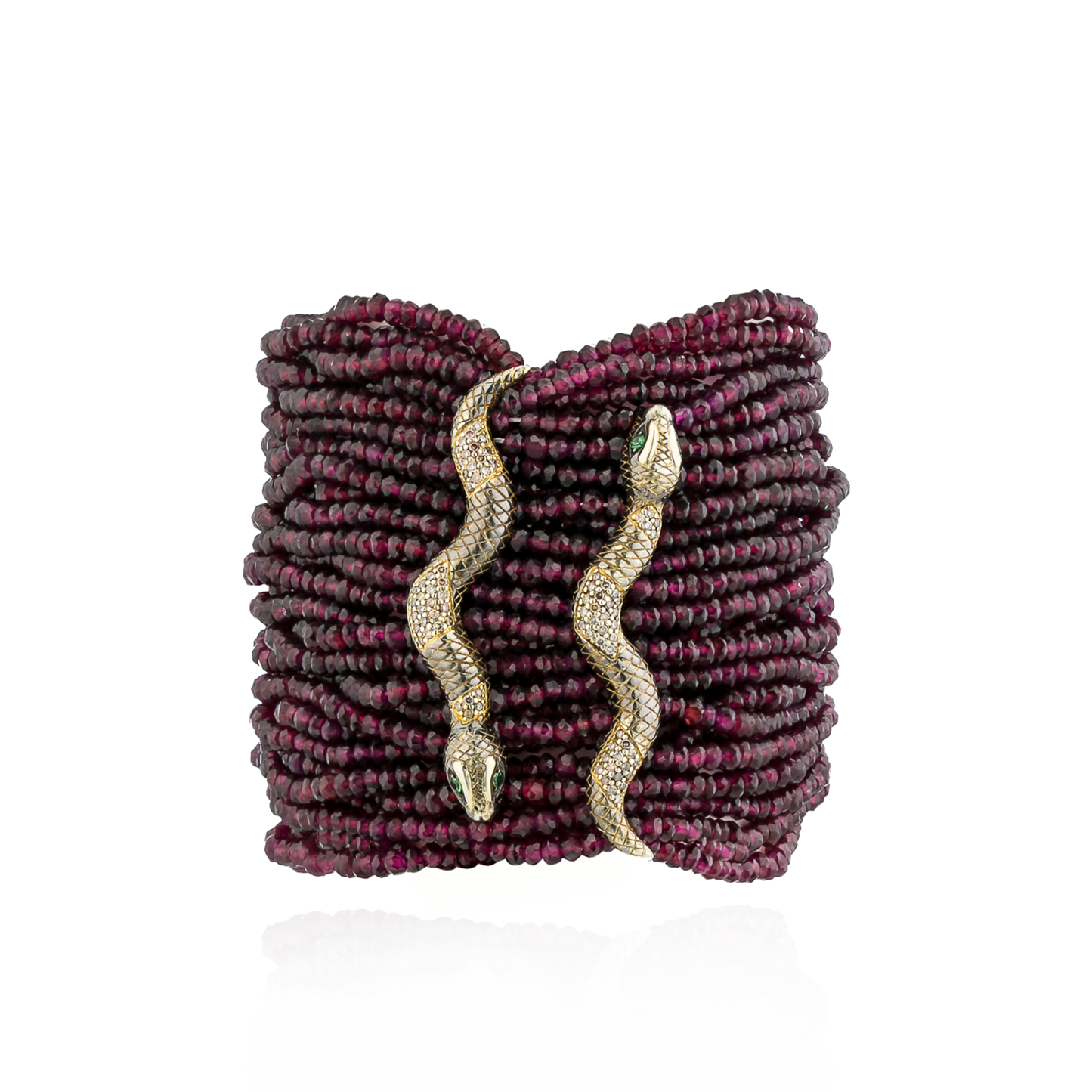 925 Silver Snake Bracelet with Diamonds – Sazingg